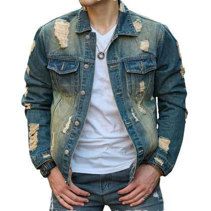 Ravencut Distressed Denim Jacket