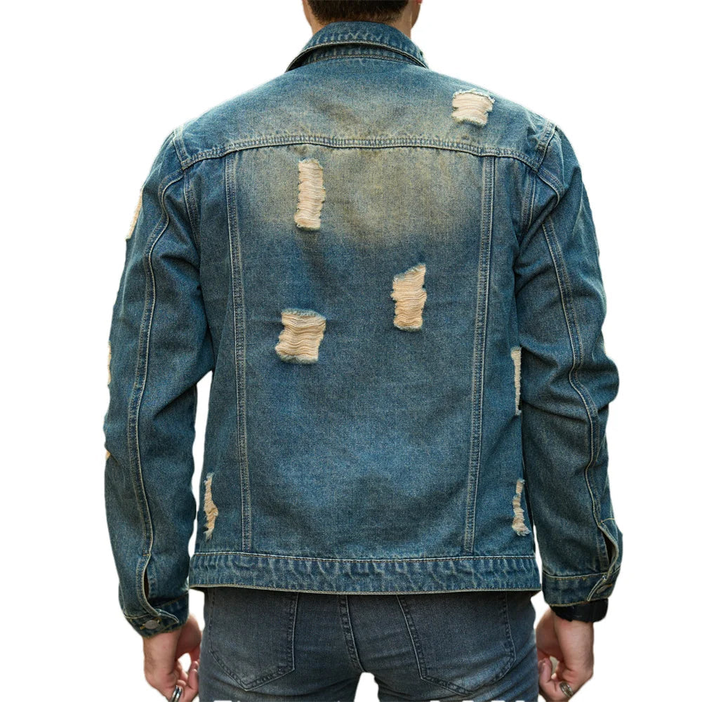 Ravencut Distressed Denim Jacket