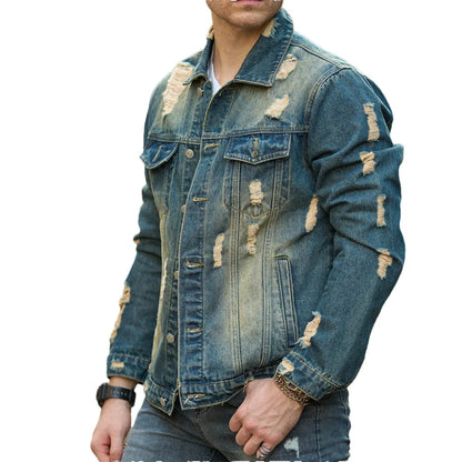 Ravencut Distressed Denim Jacket
